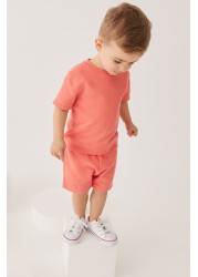 Plain Sweat T-Shirt And Shorts Set (3mths-7yrs)