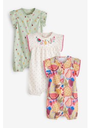 3 Pack Rompers (0mths-3yrs)