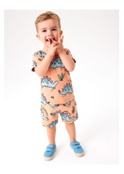 All Over Printed T-Shirt and Shorts Set (3mths-7yrs)