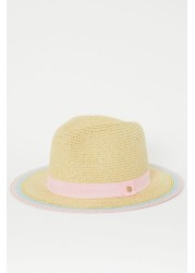 Lipsy Straw Fedora Hat Older