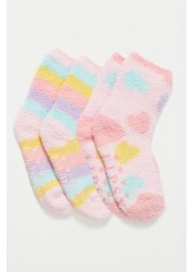 Lipsy 2 Pack Cosy Printed Socks