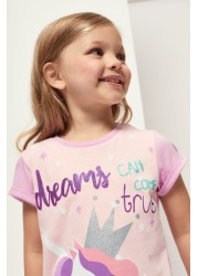 Harry Bear Short Sleeve Printed Slogan Pyjama