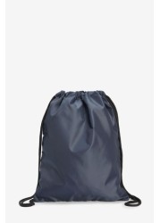 School Drawstring Bag with internal Zip Pocket