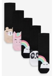 5 Pack Cotton Rich Character Ankle Socks