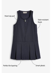 مدرسة Zip Front Pinafore (3-14 سنة) قياسية