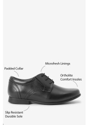 School Leather Formal Lace-Up Shoes Standard Fit (F)