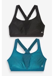 Next Active Sports High Impact Crop Tops 2 Pack