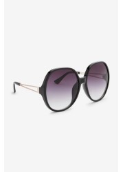 Oversized Round Frame Sunglasses