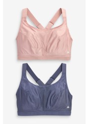 Next Active Sports High Impact Crop Tops 2 Pack