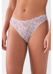 Comfort Lace Knickers High Leg