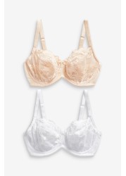 DD+ Non Pad Balcony Bras 2 Pack