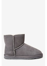 Suede Slipper Boots