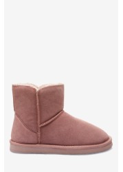 Suede Slipper Boots