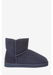 Suede Slipper Boots