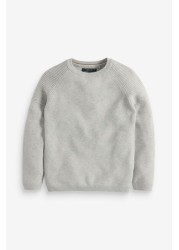 Textured Crew Jumper (3-16yrs) Without Stag