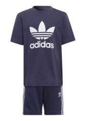 adidas Originals Little Kids Trefoil Shorts And T-Shirt Set