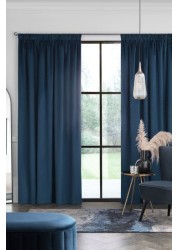 Matte Velvet Curtains Pencil Pleat Blackout/Thermal