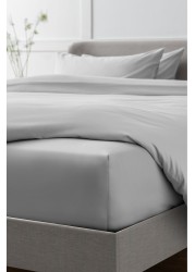 Collection Luxe 400 Thread Count 100% Egyptian Cotton Sateen Deep Fitted Sheet Deep Fitted