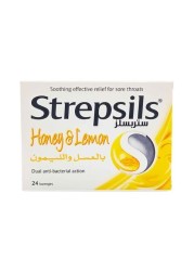 Strepsils Honey And Lemon 24 Tablets