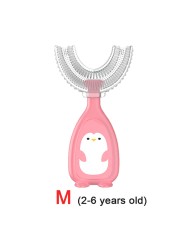 2-12Y Baby Toothbrush Children Dental Oral Care Cleaning Brush Soft Food Grade Silicone Teeth Baby Newborn Items