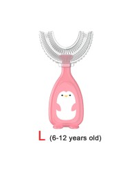 2-12Y Baby Toothbrush Children Dental Oral Care Cleaning Brush Soft Food Grade Silicone Teeth Baby Newborn Items