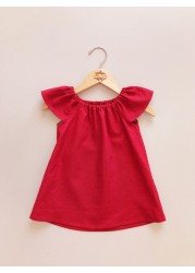 Summer Baby Dress Cotton Baby Simple Dress Girls Home Dress Solid Baby Girls Casual Kids Dress Loose Dresses Clothes