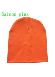 Baby Cotton Hip Hop Hat 6 Months 3 Years Old Baby Urban Dance Cap Solid Color Winter Warm Hat