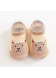 Baby sock shoes anti-skid spring autumn cartoon animal breathable shoes baby girl baby boy soft TPE sole baby boy casual shoes