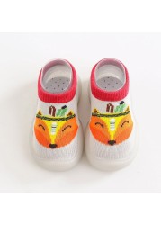 Baby sock shoes anti-skid spring autumn cartoon animal breathable shoes baby girl baby boy soft TPE sole baby boy casual shoes