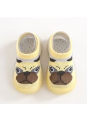 Baby sock shoes anti-skid spring autumn cartoon animal breathable shoes baby girl baby boy soft TPE sole baby boy casual shoes