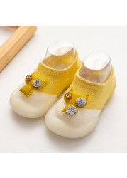 Baby sock shoes anti-skid spring autumn cartoon animal breathable shoes baby girl baby boy soft TPE sole baby boy casual shoes