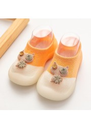 Baby sock shoes anti-skid spring autumn cartoon animal breathable shoes baby girl baby boy soft TPE sole baby boy casual shoes