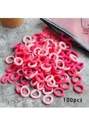 Toddler Hair Bands Baby Girl Children Headbands Colorful Elastic Hair Tie Nylon Scrunchie Hair Rope 50/100pcs Hair Accessories