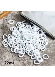 Toddler Hair Bands Baby Girl Children Headbands Colorful Elastic Hair Tie Nylon Scrunchie Hair Rope 50/100pcs Hair Accessories