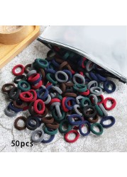 Toddler Hair Bands Baby Girl Children Headbands Colorful Elastic Hair Tie Nylon Scrunchie Hair Rope 50/100pcs Hair Accessories