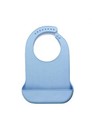 1pc Large Waterproof Anti-Oil Adult Mealtime Bib Silicone Clothes Clothes Protector Senior Citizens Aid Aprons