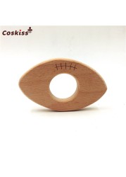 Lovely Cartoon Wood Teether 10pcs Pure Natural Animal Shaped Baby Teething Nursing Wood Teether Baby Girl DIY Pendant Toys