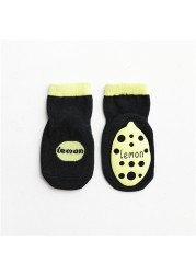 LAUDKA Spring Autumn Baby Girls Boys Cotton Socks Cartoon Rubber Anti-slip Socks Boys Sport Boat Socks Four Seasons