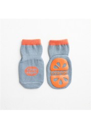 LAUDKA Spring Autumn Baby Girls Boys Cotton Socks Cartoon Rubber Anti-slip Socks Boys Sport Boat Socks Four Seasons