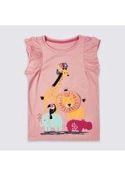 Little maven 2022 summer baby girls T-shirt cotton soft and comfortable lovely tops baby boy children casual clothes