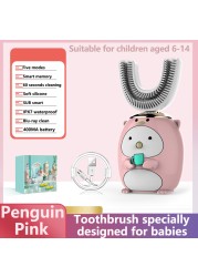 Smart 360 Degree XioMi Electric Toothbrush Kids Silicone Automatic Ultrasound Dental Toothbrush Cartoon Pattern Children