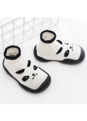 Unisex Baby Shoes First Shoes Baby Walkers Toddler First Walker Baby Girl Kids Soft Rubber Sole Baby Shoes Knit Socks Anti-slip