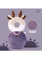 Baby Infant Head Protector Safety Pad Back Cushion Prevent Wounded Cartoon Security Pillows Breathable Anti-drop Pillow 1-3T