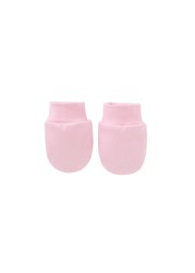 Baby Anti Scratch Gloves Soft Cotton Newborn Gloves Newborn Face Protection Anti Scratch Gloves Hand Protector Supplies For Baby Boys Girls