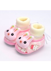 2022 New Winter Baby Shoes Infant Cotton Shoes Warm Shoes Plush Thick Medium High Tube Sock Baby Toddler Shoes Soft Shoes