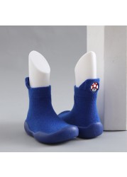 Children Anti-Slip Shoes Newborn Baby Girl Cotton Non-Slip Floor Socks Baby Boy Rubber Sole Cartoon Indoor Socks Infant Shoes