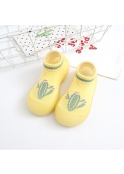 Children Anti-Slip Shoes Newborn Baby Girl Cotton Non-Slip Floor Socks Baby Boy Rubber Sole Cartoon Indoor Socks Infant Shoes