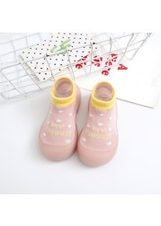 Children Anti-Slip Shoes Newborn Baby Girl Cotton Non-Slip Floor Socks Baby Boy Rubber Sole Cartoon Indoor Socks Infant Shoes