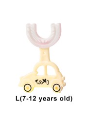 Children's toothbrush in U shape teeth car care products shape 360 ​​brush children baby toothbrush cleaning teeth baby teething 2-12Y