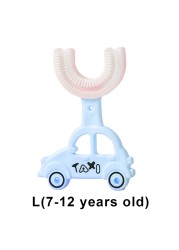 Children's toothbrush in U shape teeth car care products shape 360 ​​brush children baby toothbrush cleaning teeth baby teething 2-12Y